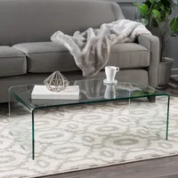 Clear Patel 12mm tempered glass coffee table perfect for modern furniture decor 1