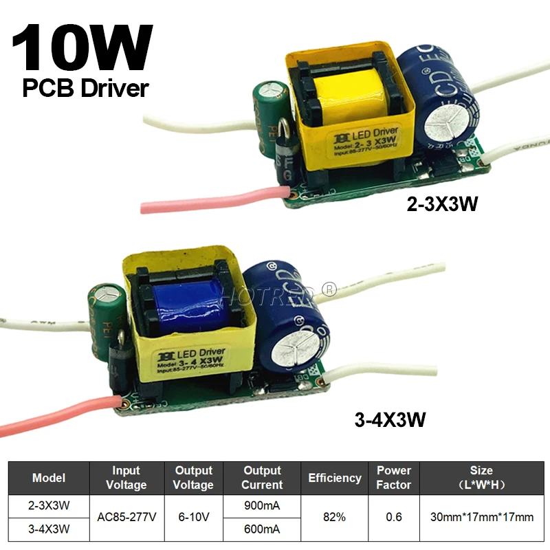 thumbnail image 2 of LED Driver Power Supply 3-10W 300-900mA For COB Spotlight Lighting 2 of 13
