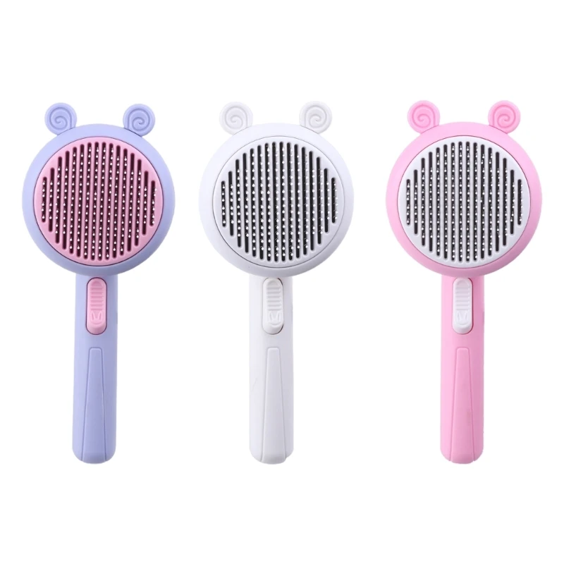 

Self Cleaning Slicker Brush Easy to Clean Grooming Combs for Most Hair Types Pet 090C