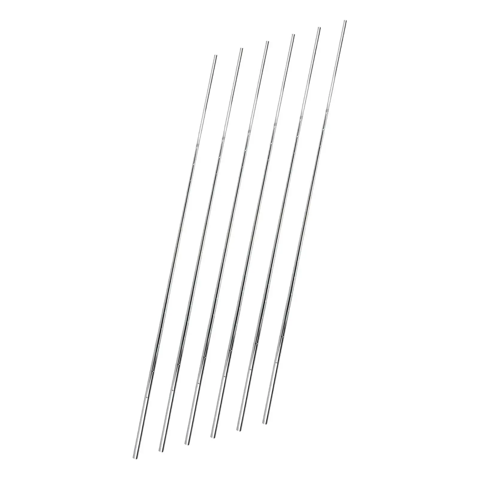 6 Pieces Golf Iron Club Shafts Supplies Stainless Steel 39inch Golf Club Shafts for Outdoor Women Men Practice Golfer Training