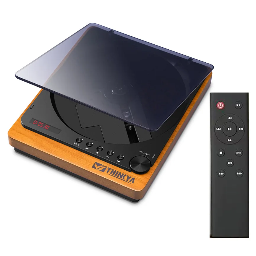 목재 HIFI CD 플레이어, 블루투스 5.1, 디지털 광학 출력, USB 무손실 재생, 목재 CD 음악 플레이어, 적외선 리모컨