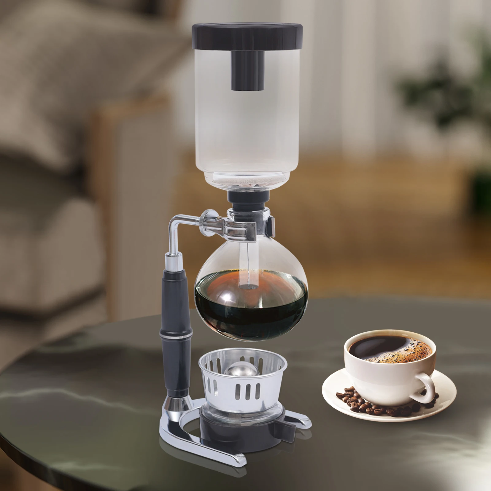 

Siphon Syphon Coffee Maker Tabletop Glass Siphon Pot Glass Syphon Coffee Maker Siphon Vacuum Coffee Maker 3 Cups 360ml