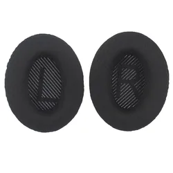 Premium Ear Cushion Fabric with Memory Foam for Enhanced Comfort and Cleanliness (Mesh black)