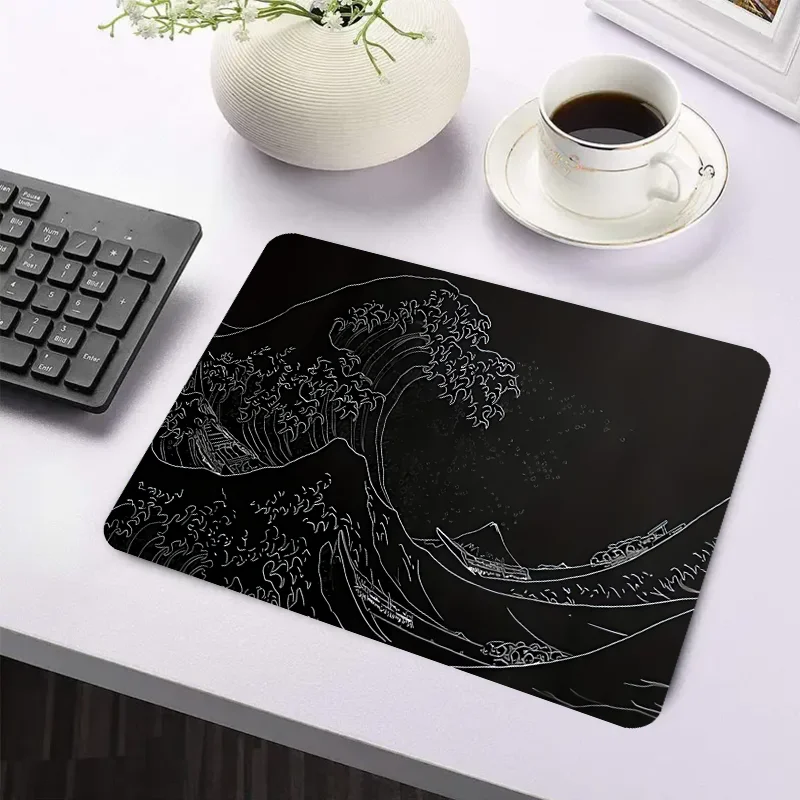 Black Sea Gaming mousepad, 2mm non-slip rubber base, 31.49 x 11.81 inches, extended gaming mousepad, designed for gamers office 4