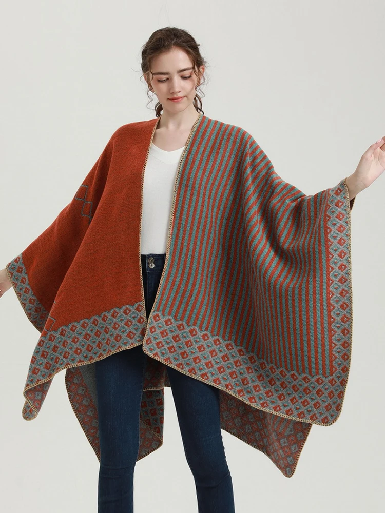 ������ ���� ĳ�ù̾� ��ī�� �ܿ� ���� ��� �β��� �� �� ī�� �Ķ� Mujer Pashmina Chales Echarpe Hiver Luxe