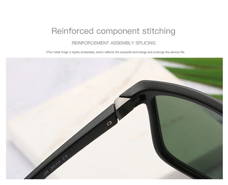 1Pcs Mann Radfahren Gläser Quadrat Sonnenbrille Polarisierte Mann Radfahren Fahren Quadratischen Rahmen Mode Sonnenbrille UV400 Sport Sonnenbrille – Detail 5