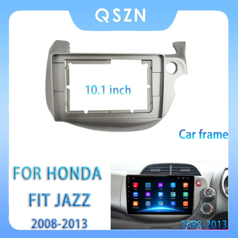 

For Honda Fit Jazz 2008-2013 10.1 Inch Car Radio Fascia Android MP5 Player Panel Casing Frame 2Din Head Unit Stereo Dash Cover