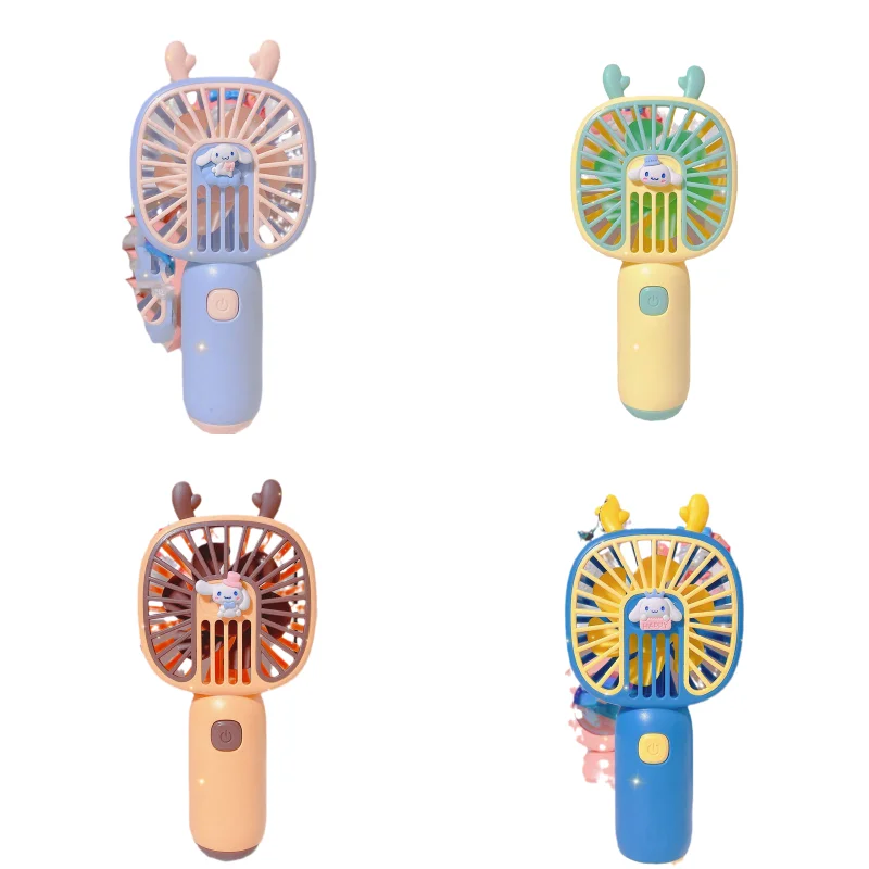 

Kawaii Cinnamoroll Sanrio летний Usb милый девушка сердце ручной маленький вентилятор аниме высокая стоимость студенческое общежитие Настольный бесшумный вентилятор