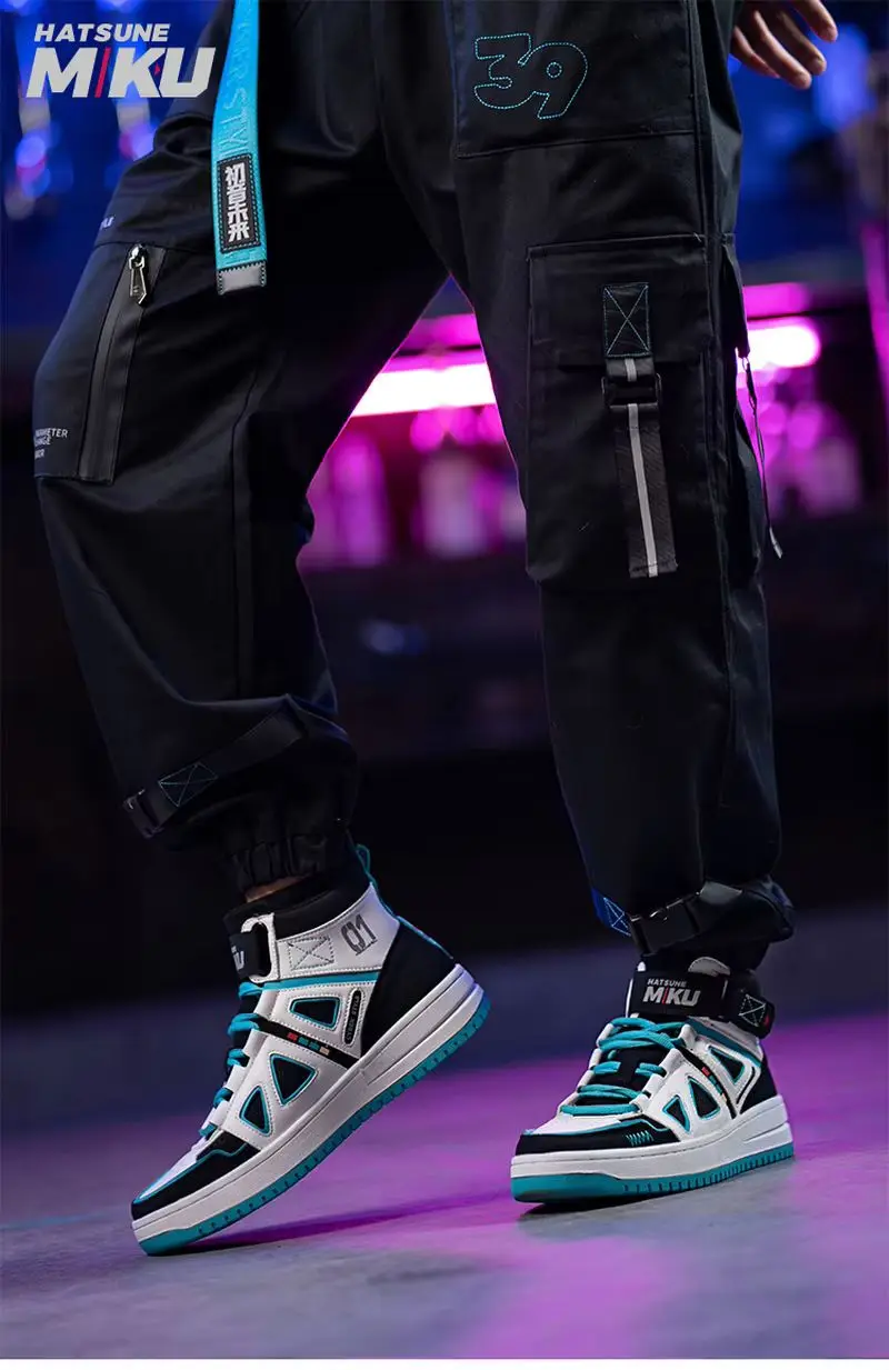 靴 miku0805 Hot Moeyu Hatsune Miku Shoes For Men Vocaloid Cosplay Male