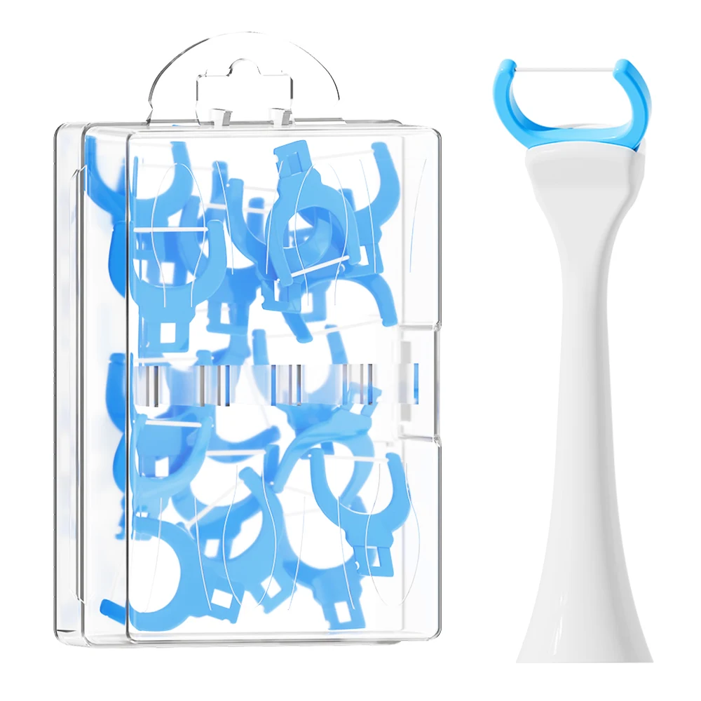 Compatible with Philips Sonicare Electric Toothbrush Handle Replacement Flosser Brush Heads, 20 Pcs Flosser Head for Teeth Clean