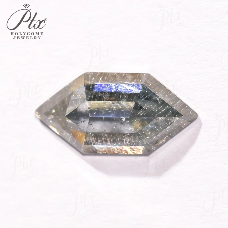 Salz- und Pfeffer-Moissanit-Diamant-Sechseck-Drachen-Form-Verlobungs- und Ehering, einzigartiger geometrischer Braut-Versprechensring, Vintage-DIY – Detail 33