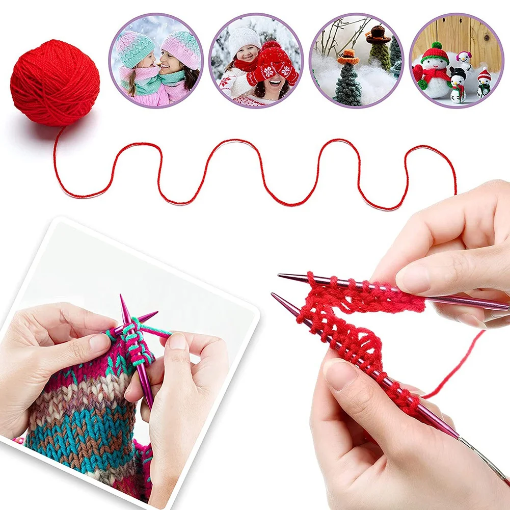 26 Pieces Aluminum Circular Knitting Needle Set