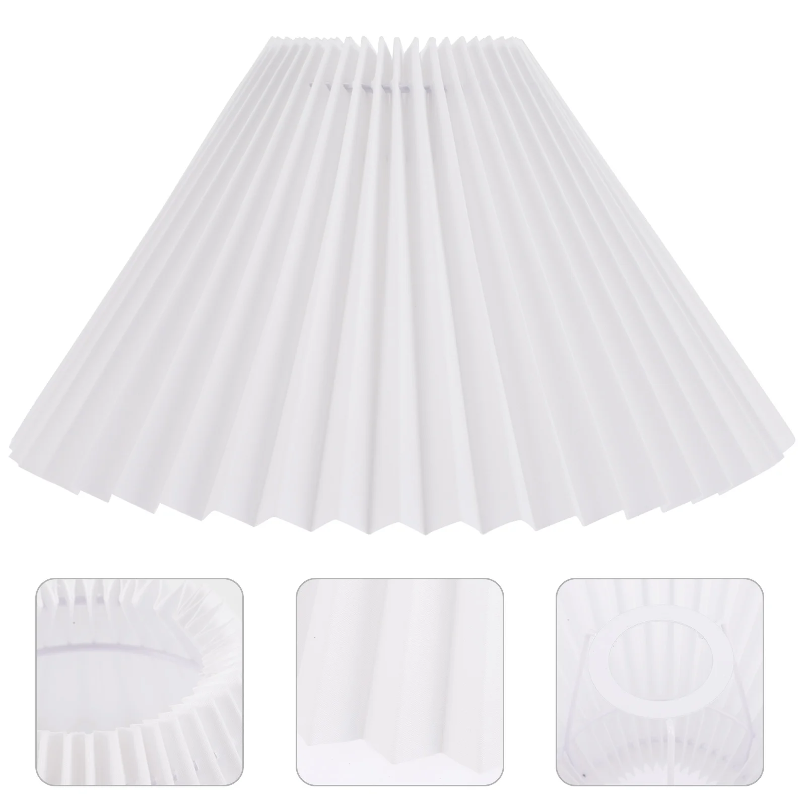 

Chandelier Pleated Table Lampshade Protector Shades for Floor White Lampshades Light