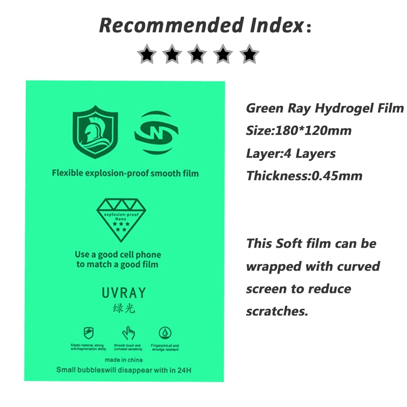 Vormir Matte Hydrogel Film HD Anti Blue Anti Spy Skin Sheet Cellphone Screen Protectors Front Film for Cutting Machine SS 890C