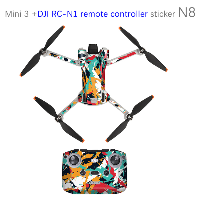 Stickers for DJI Mini 3 Pro Skin Scratch Resistant Waterproof for DJI RC Remote Control Sticker Accessories