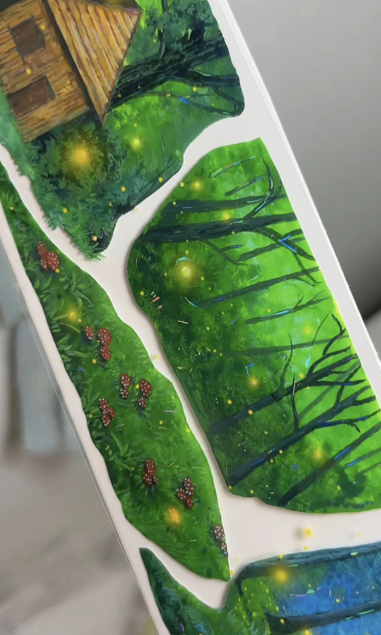 1 루프 와시 펫 테이프 반짝이는 반딧불이 숲