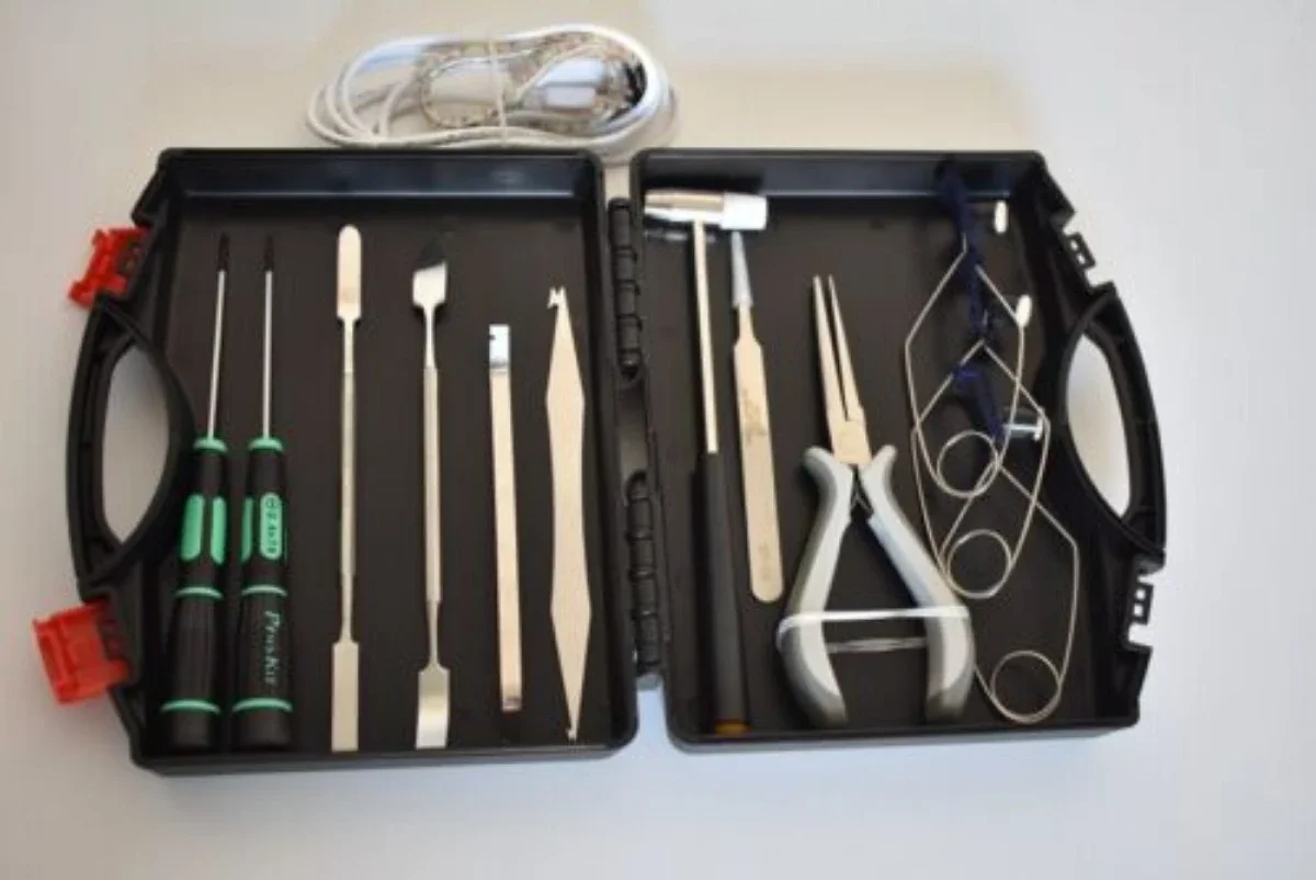 13pcs Clarinet Repair Tool Kit-Hard Pad Changing Set for Musical Instrument Maintenance