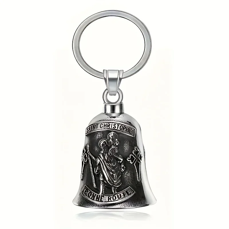 Lion King Pendant and Keychain with Uniquely Carved Bell - Retro Design