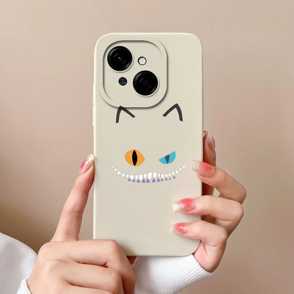 Tecno Fashion Phone Case - Soft Liquid Silicone Anti-Drop Housing