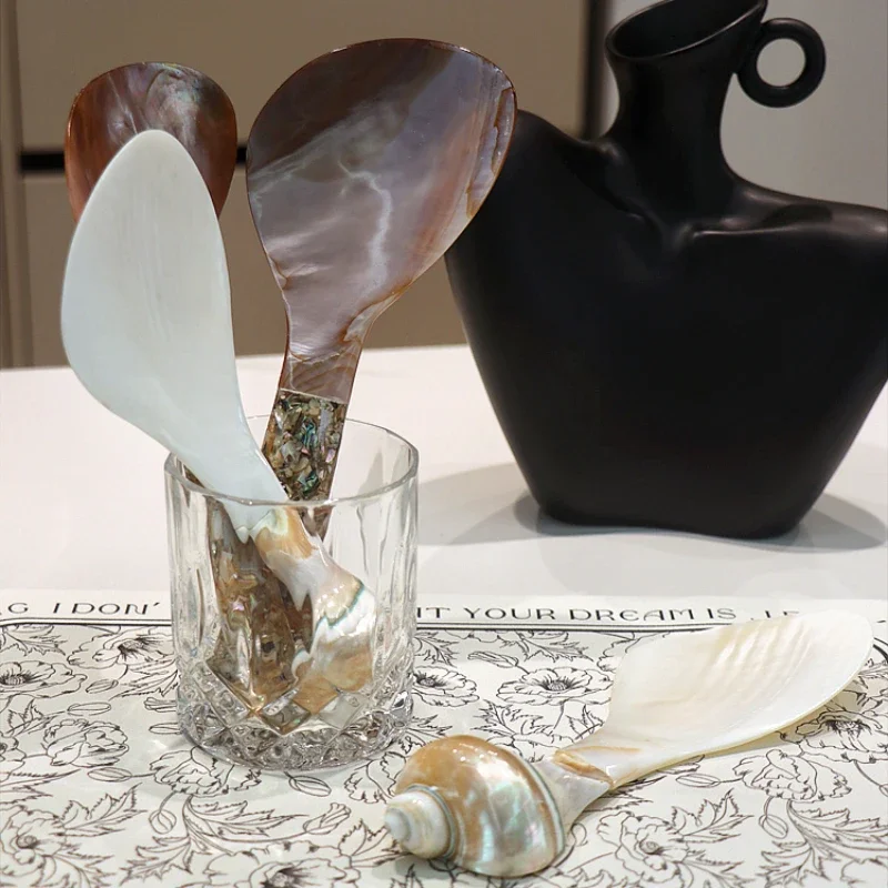 Handmade Shell Spoon Southeast Asian Conch Spoon Creative Rice Home Restaurant Tableware s Special counter