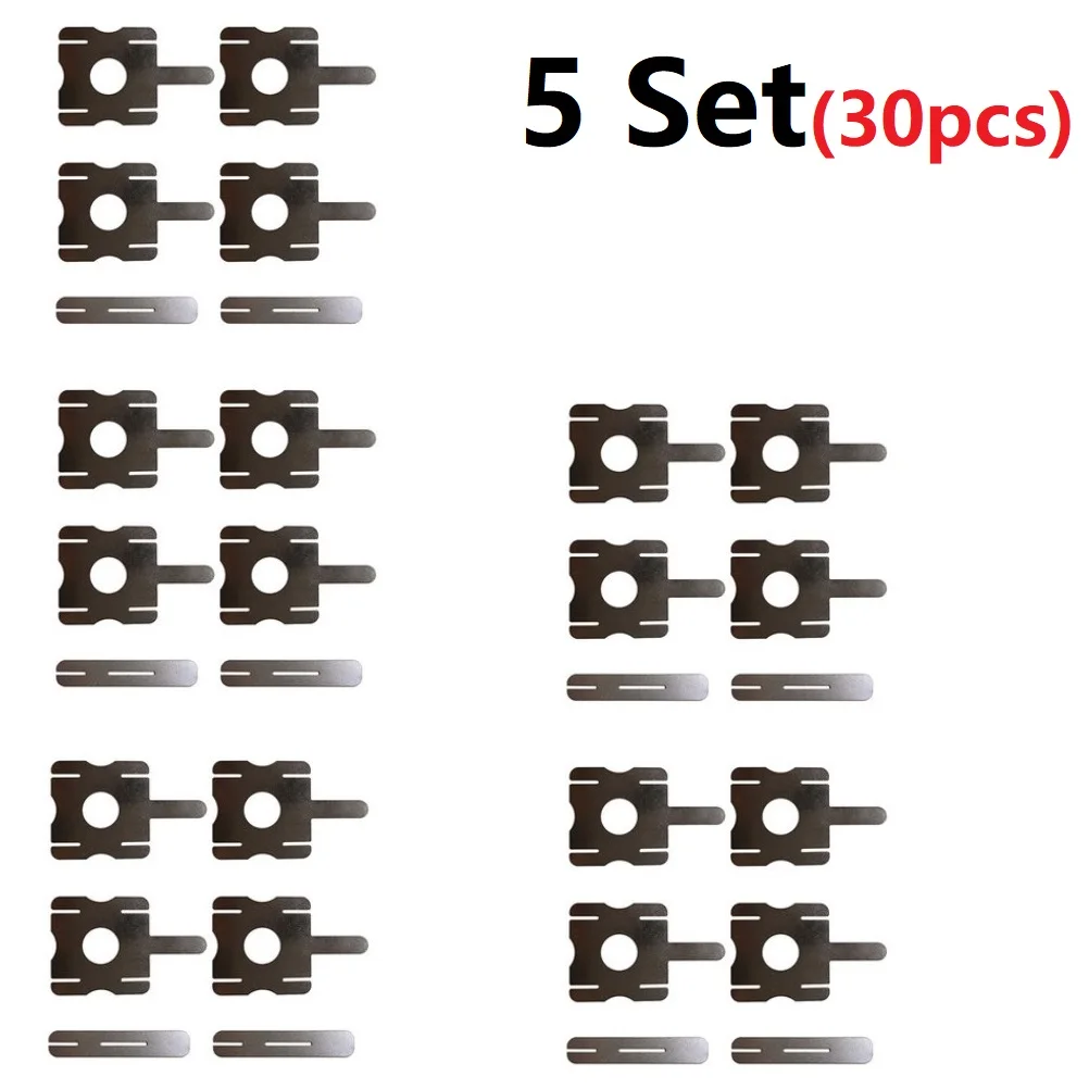 5set(30pcs) Lithium Battery Pack Replace Spot Weldable Y-Shaped Welding Nickel Plated Steel Battery Weldability Soldering Tools