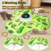 3538-9b2dae.jpg Interactive Cat Toys Rechargeable,Moving Concealed Feathers,Rotating toys,Touch Activated Cat Kitten Toy Cat Exercise Toys