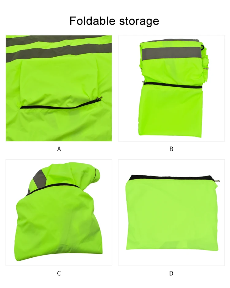 WOSAWE Thin Hooded Caps Reflective Running Jackets Windproof Water Rain Repellent Cycling Windbreaker Coat Bike Sports Jackets 5