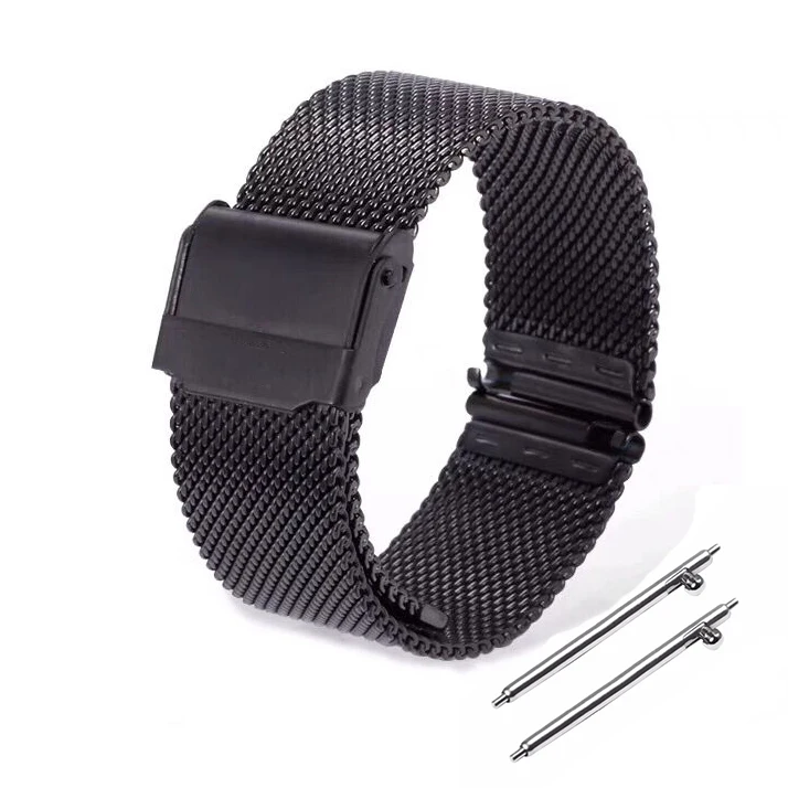 Sleek Milanese Stainless Steel Mesh Bracelet Watchband with Quick Release