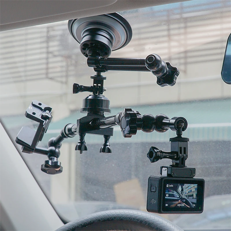 Magic Arm 7 Zoll 11 Zoll Klemme 4 Zoll Vakuum Saugnapf Autotelefon Action Kamerahalter für GoPro Insta360 DJI Action Smartphone – Detail 3