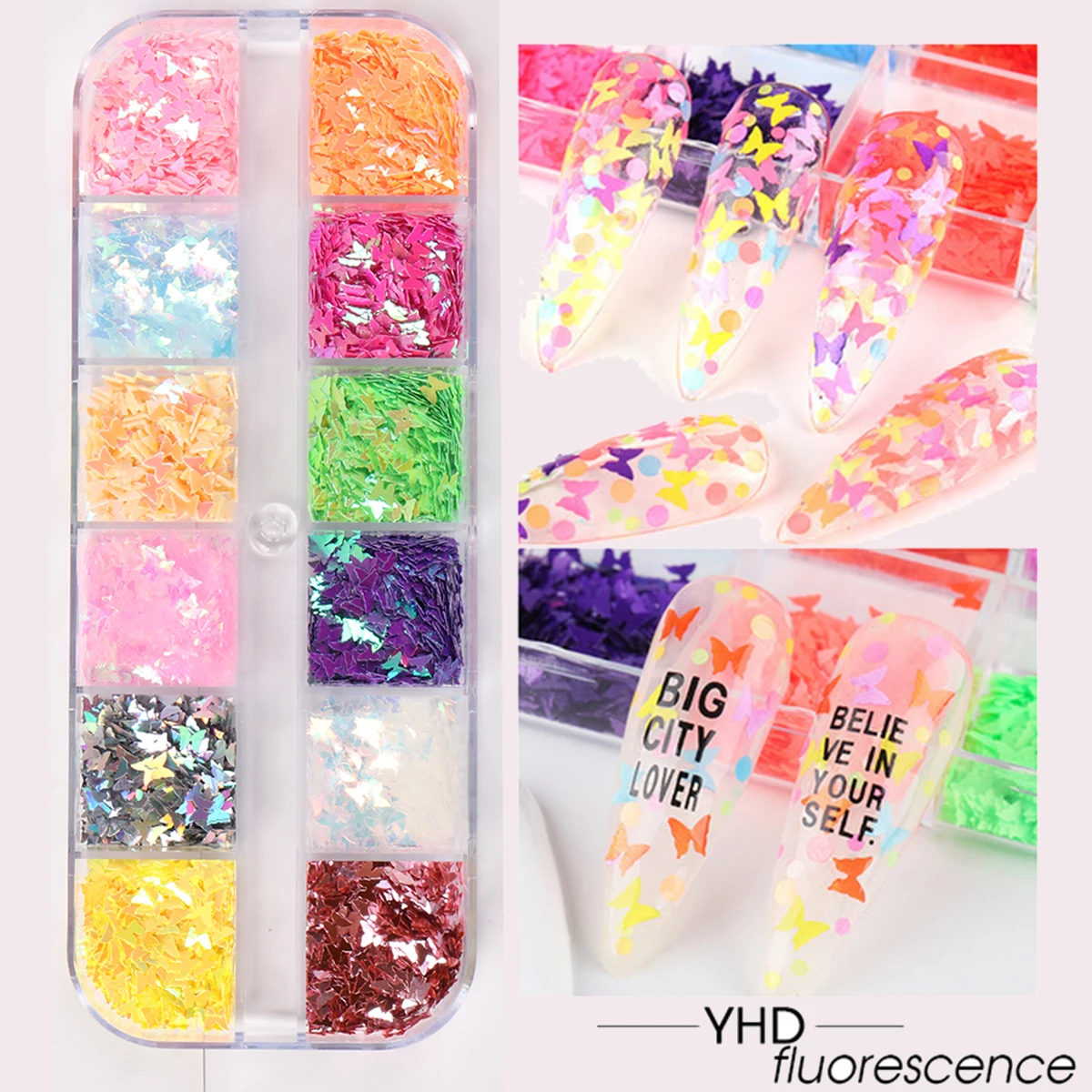 1 Box of Random Color DIY Glitter Makeup Glitter Nail nail art decor