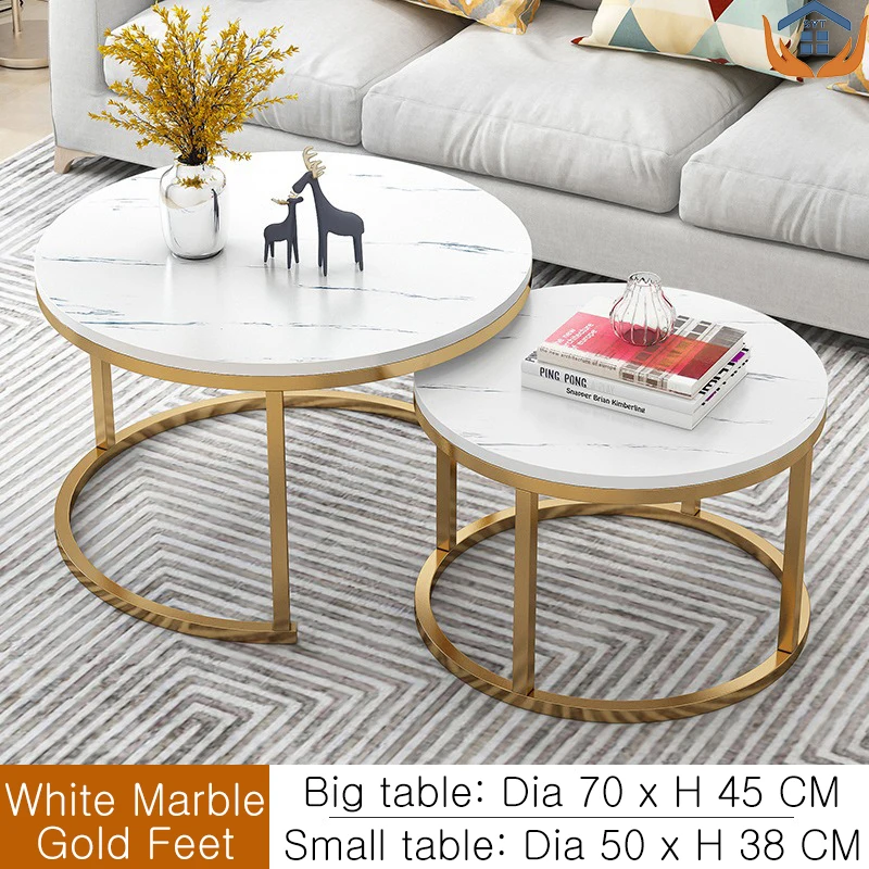 Nordic simple coffee table modern home round coffee table for living room CJ-35