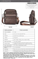 Nouveau sac à bandoulière en cuir véritable pour hommes sac à bandoulière multifonctionnel tendance verticale porte-documents sac de messager de voyage décontracté 2
