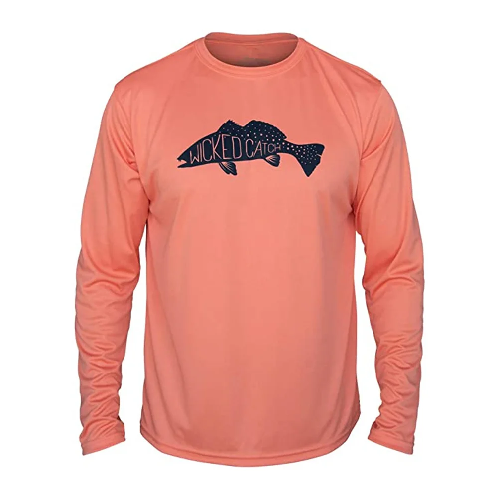 Maillot de pêche à manches longues pour hommes, chemise de protection UV, vêtements à col rond, séchage rapide, Udissolvant 50 18 Maillot de pêche à manches longues pour hommes, chemise de protection UV, vêtements à col rond, séchage rapide, Udissolvant 50 18