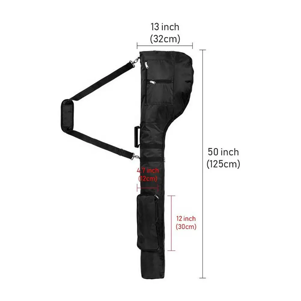 Sports Golf Club Bag Folding Lightweight Shoulder Bag Practice Training Golf Carry Storage Driving Range 600D Oxford Cloth golf club organizer