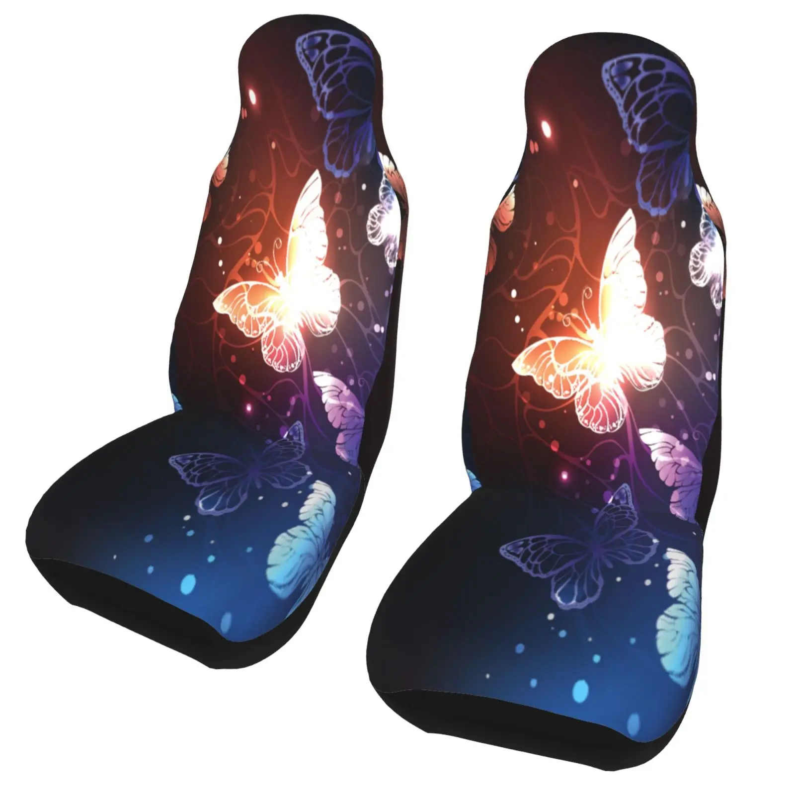 

2pcs 3D Butterfly Seat Covers For cat Universal Front Car and Suv Seat Covers Car Accessory