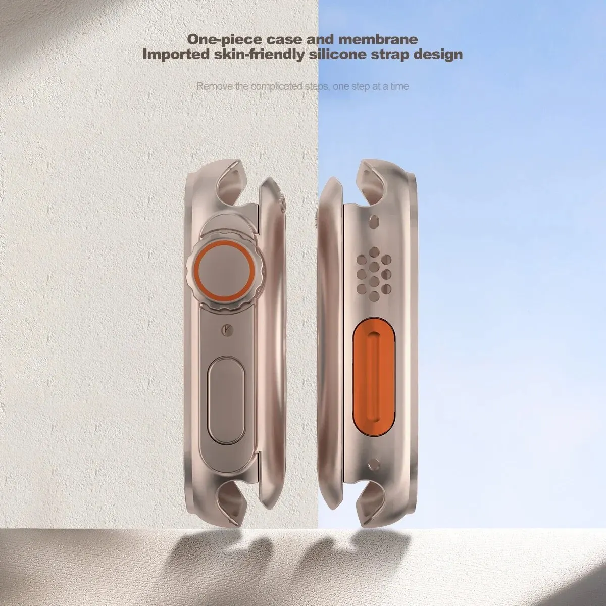 Premium Silicone Band with Ultra Case for Apple Watch - High-Quality Strap and Protective Bracelet