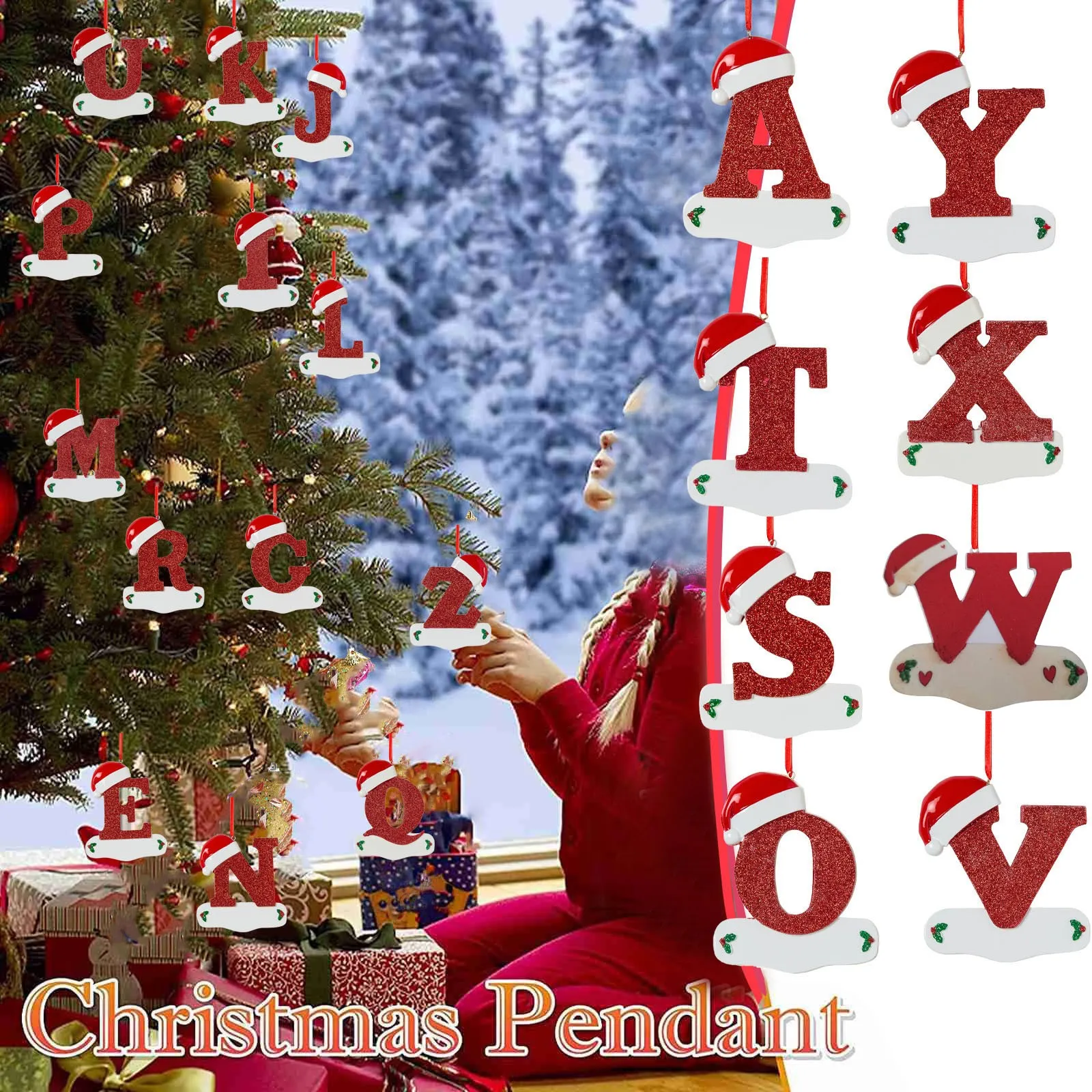Custom Christmas Letter Ornaments 1 | Custom Christmas Letter Ornaments 1