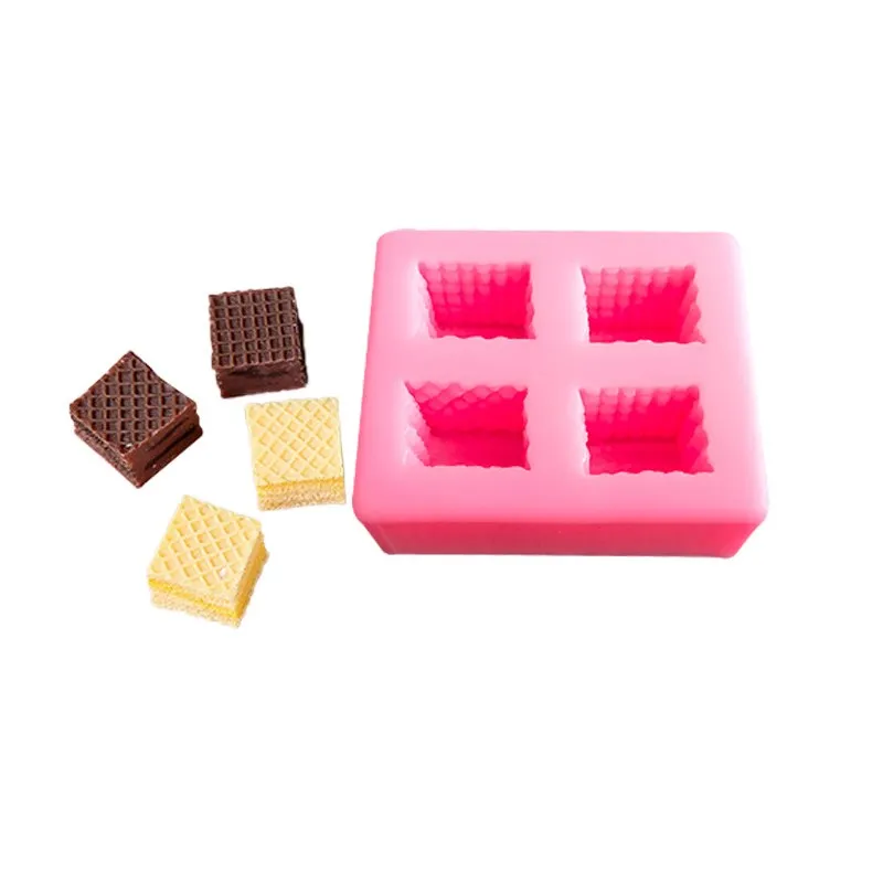 

Square Sandwich Cookies Liquid Silicone Mold Fondant Cake Chocolate Dessert Pudding Decorative Kitchen Baking Accessories Tools