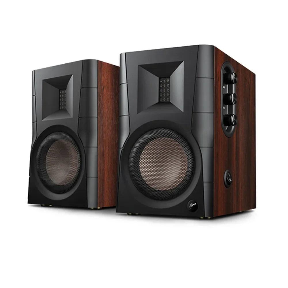HV-04 Swans Speakers D100 Powered Bookshelf Speaker 2.0 Active BT 5.0 Speaker for TV/ HIGH FIDELITY TWEETER