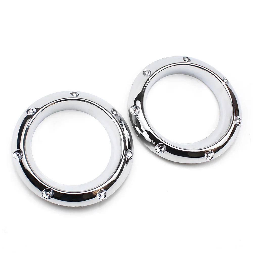 Car accessories 2PCS Chrome Front  Bumper fog light  frame Cover Left Right for Nissan Pickup Paladin