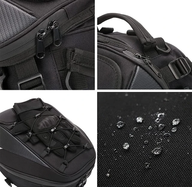 Borsa Sella Moto Rigida - Zaino Per Casco Impermeabile E Riflettente
