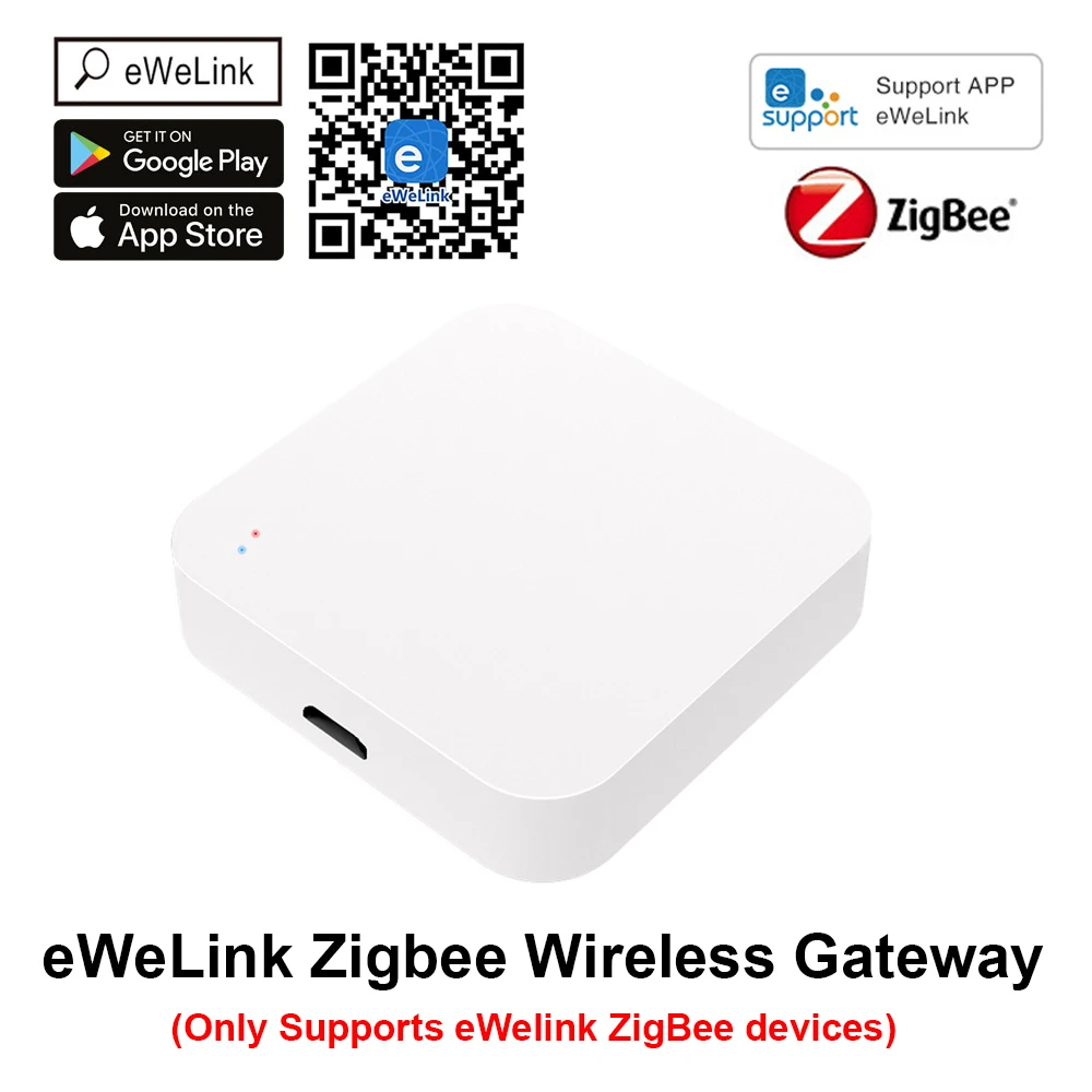 eWeLink App ZigBee 3.0 Smart Gateway Hub Wireless Bridge Works With Alexa Google Assistant For Home Automation zigbee gateway,smart gateway