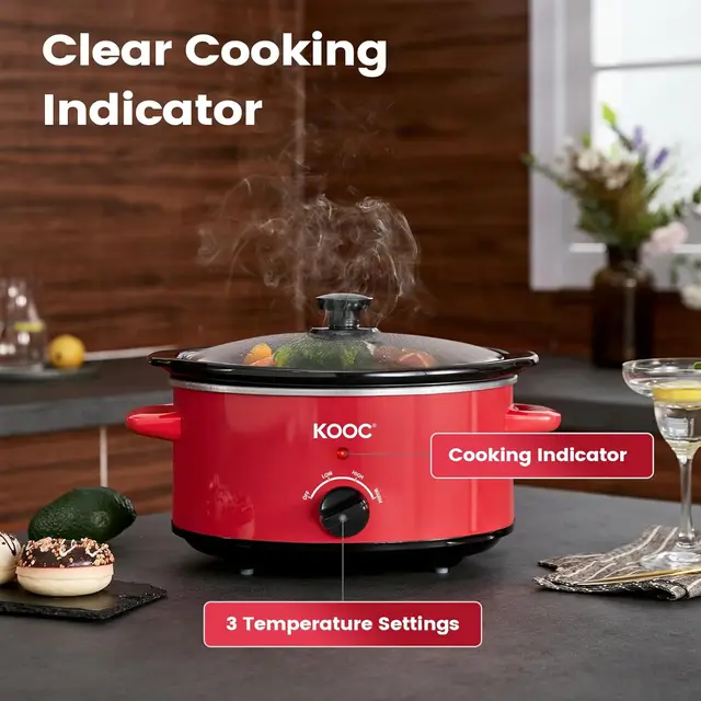 4 Quart Stainless Slow Cooker 6