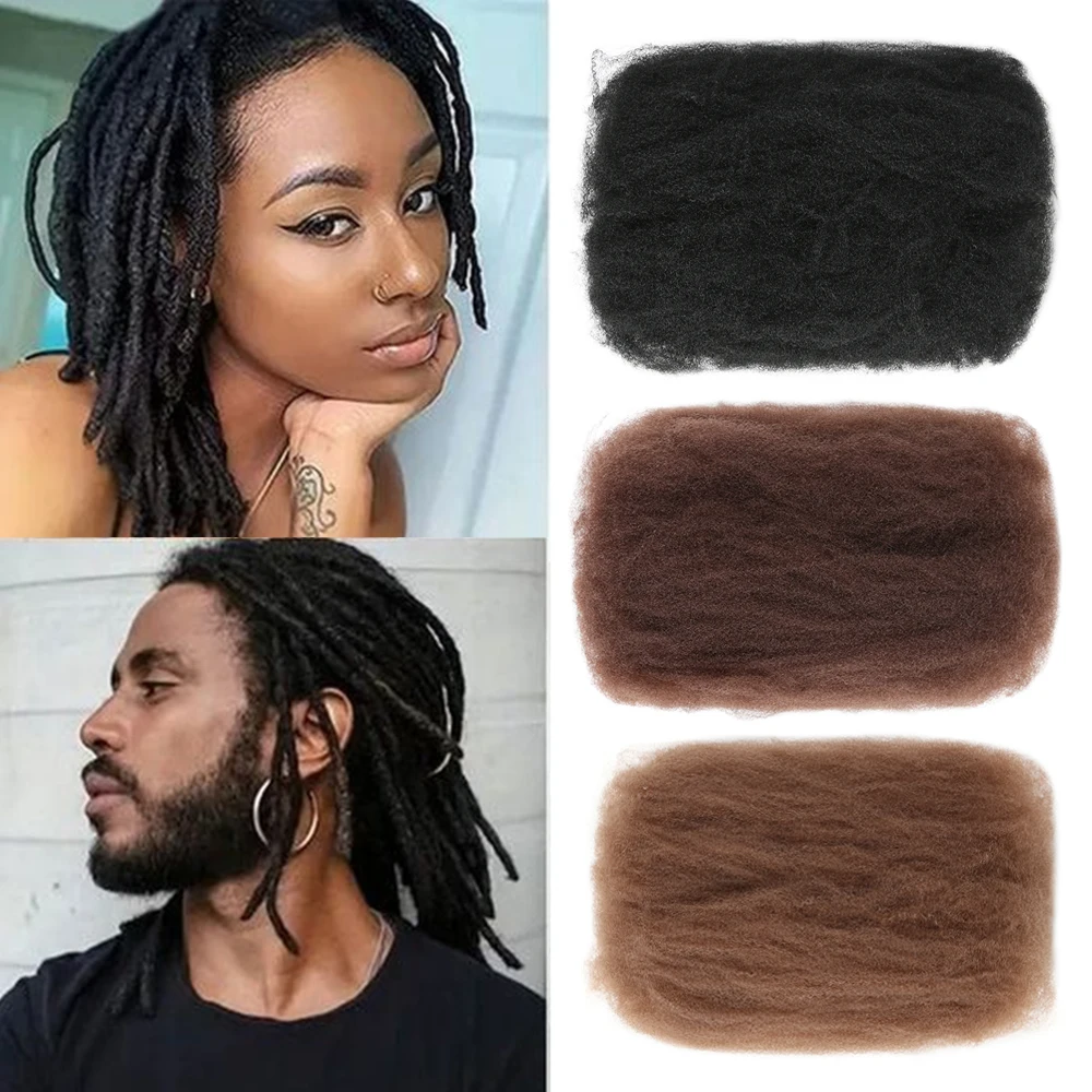 

For Junky Curl Afro kinky Curly Synthetic Braiding Hair Extensions For DIY Good Omens 50g/pcs For Dreadlocks Twist Braids Hair