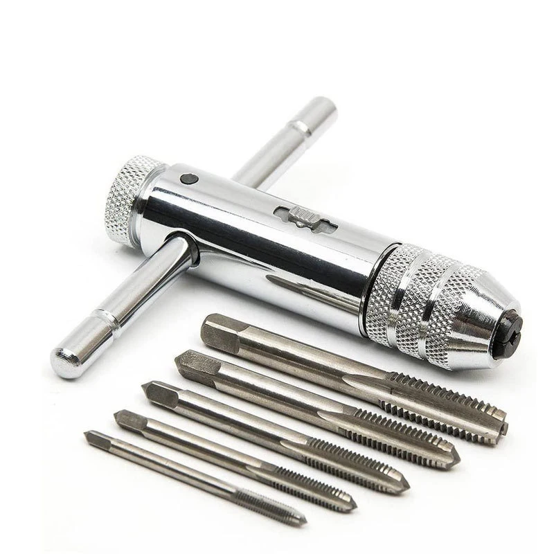 Drill Tap Adjustable THandle Ratchet Tap Holder Wrench Metal Drills