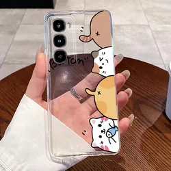 Clear Soft TPU Silicone Phone Case - Aesthetic Fashion with Cute Cat Astronaut Design for Itel City 100 (TPU - TPU401)