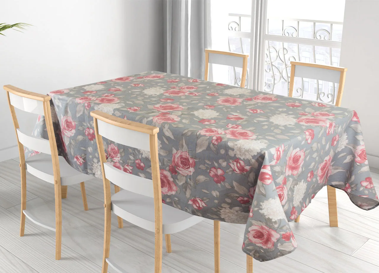 Tablecloth Living Room/kitchen 100 Cotton Made In Italy Design Playful