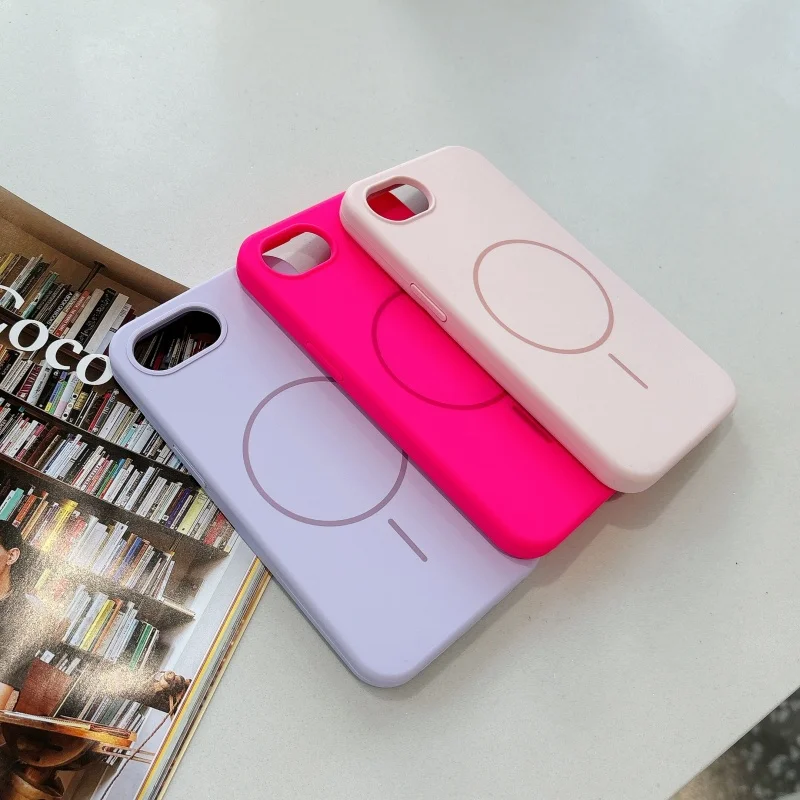 Magnetic Matte Soft Cover with Liquid Silicone
