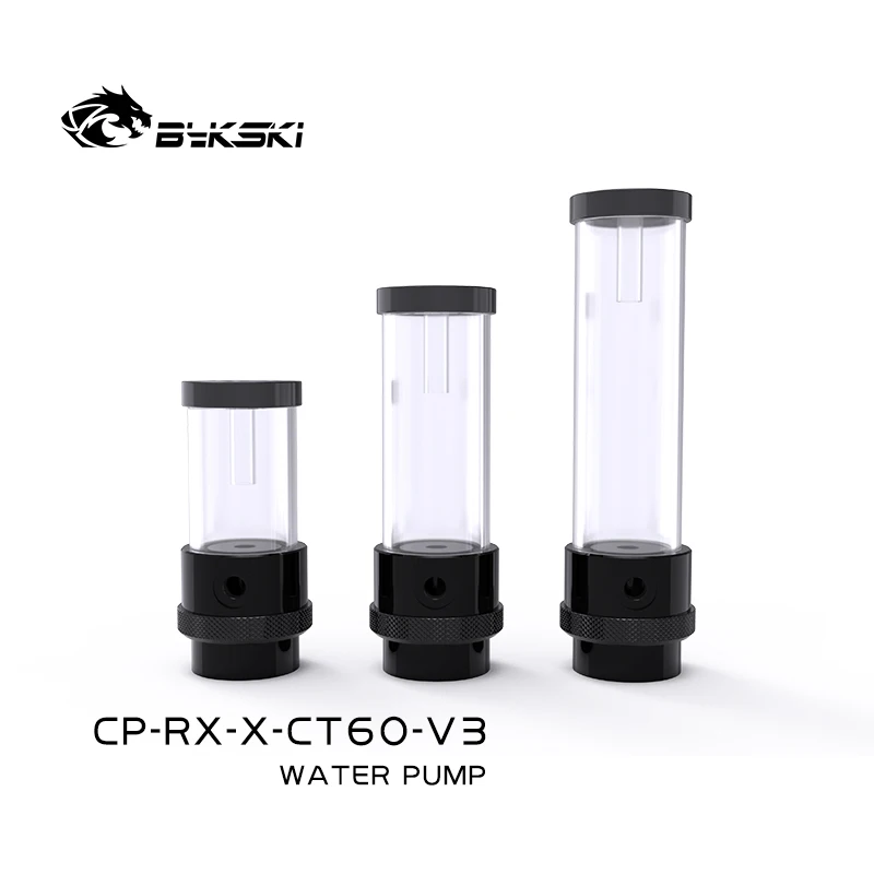 

Bykski CP-RX-X-CT60-V3 DDC Combo Pump + Reservoir Maximum Flow Lift 4 Meters 750L/H Cylinder Water Tank Length 100/150/200mm