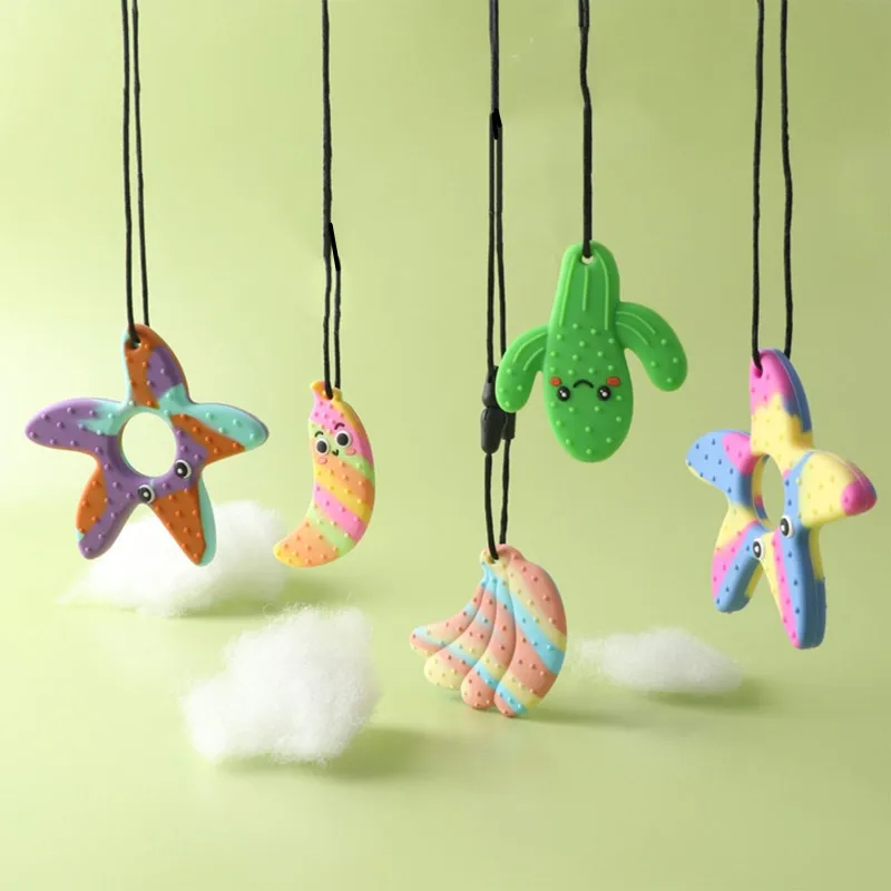 BPA Free Silicone Baby Teether Cartoon Teething Toys for Autism ADHD Special Care teething toys,baby teething toys,silicone teething toys,silicone teething beads,sensory chew necklaces,silicone teether